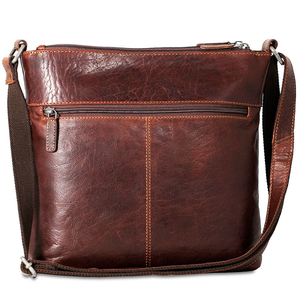Zippered Crossbody Hobo Bag #7832