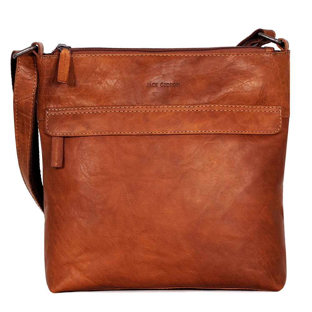 Zippered Crossbody Hobo Bag #7832