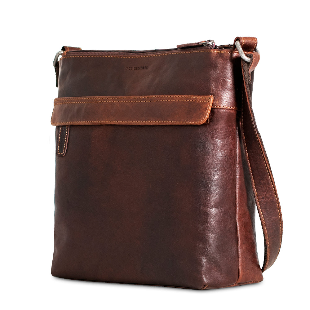 Zippered Crossbody Hobo Bag #7832