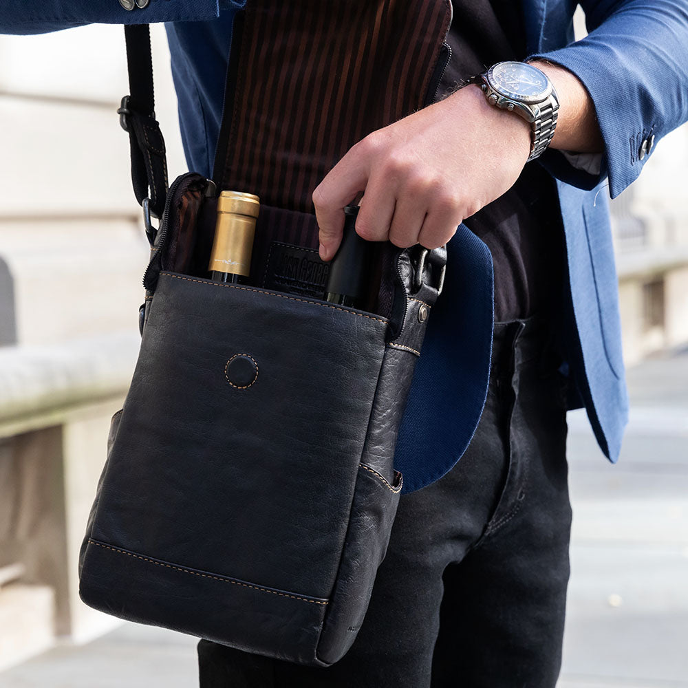 Crossbody Messenger & Wine Bag #7513