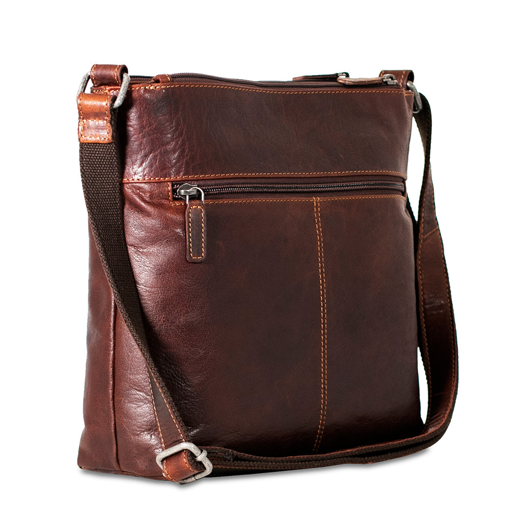 Zippered Crossbody Hobo Bag #7832