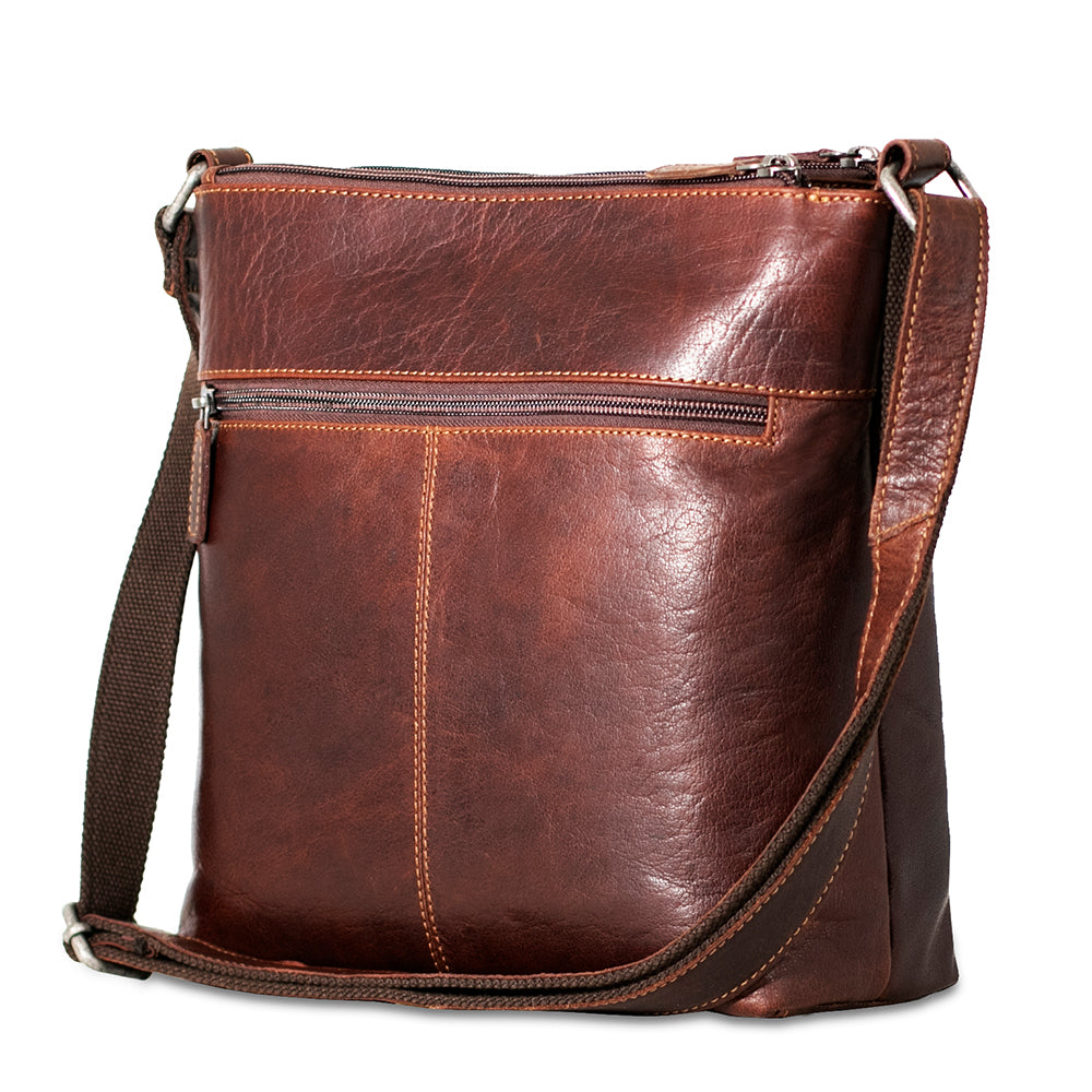 Zippered Crossbody Hobo Bag #7832