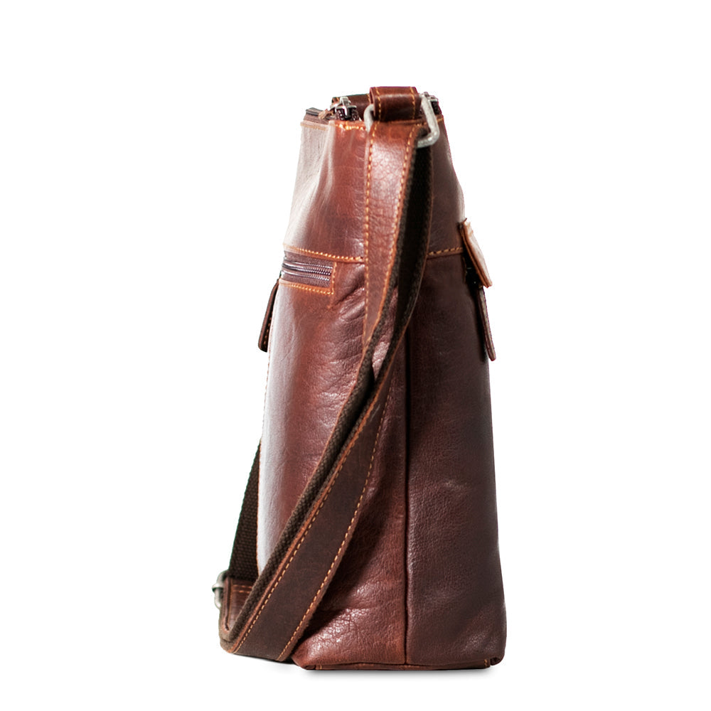 Zippered Crossbody Hobo Bag #7832