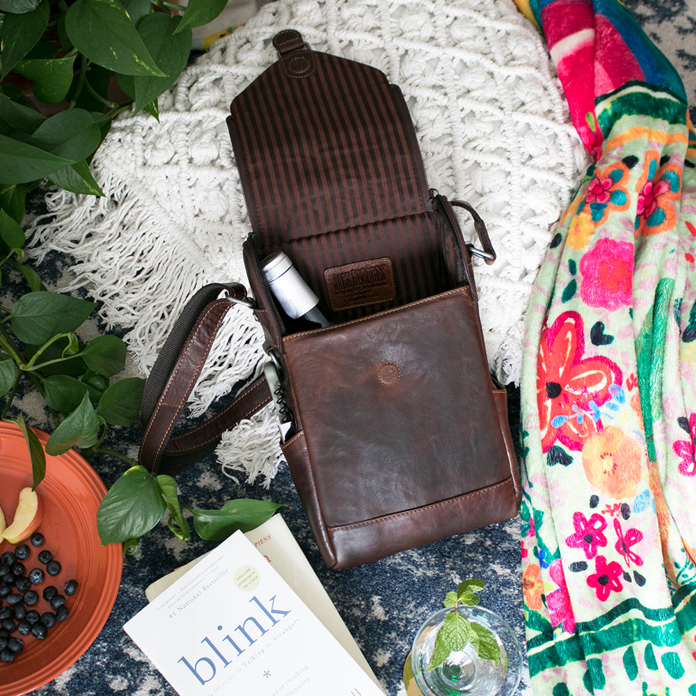 Crossbody Messenger & Wine Bag #7513